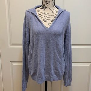 NEW RACHEL ZOE SUPER SOFT Lavender Blue Sweater Hoodie Small Buttery Soft!!